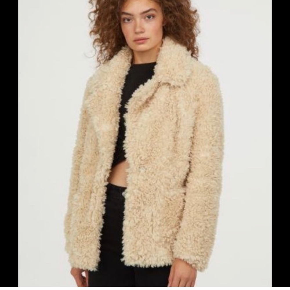 H&M Divided  Faux Fur Jacket. Size XS